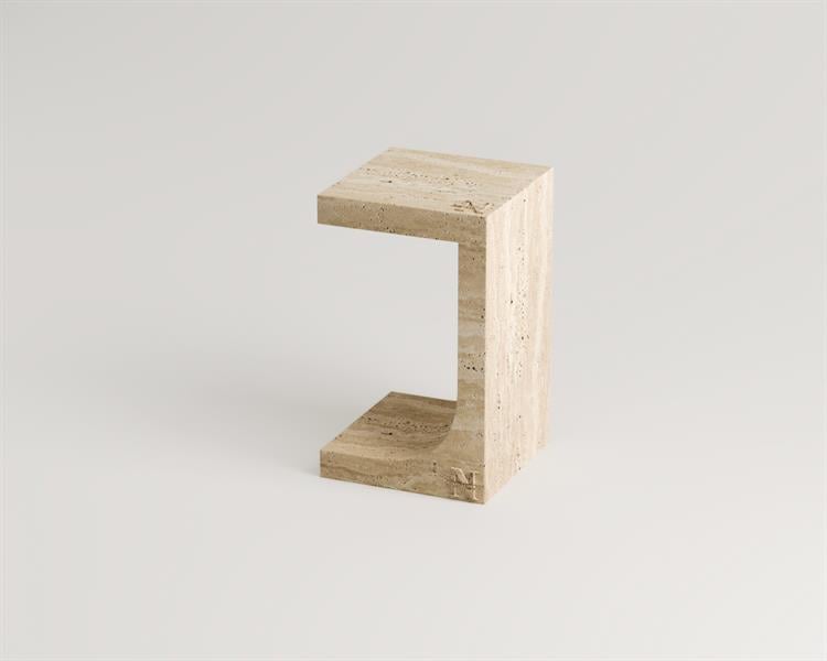 Lush-Travertine Side Table