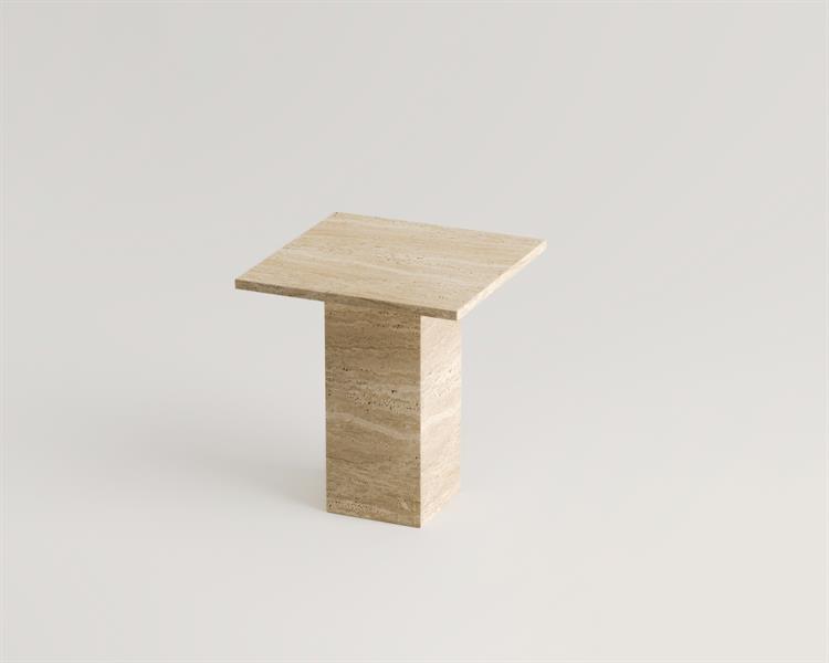 Milan-Travertine Side Table