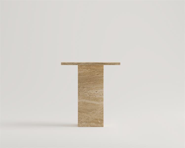 Milan-Travertine Side Table