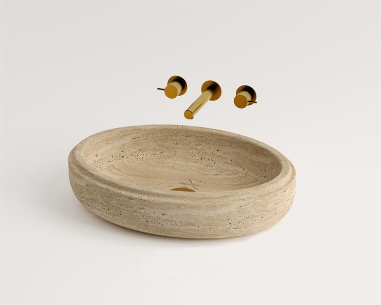 Minoa - Travertin Waschbecken