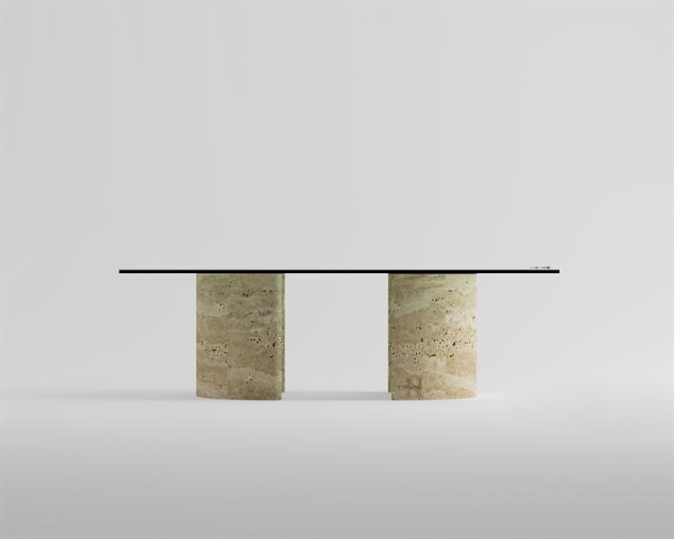 Nicole-Travertine coffee table