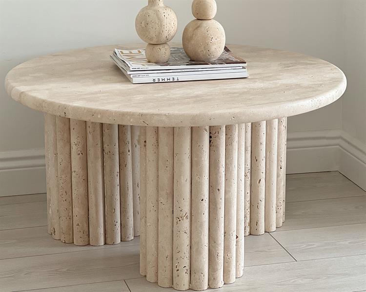 Nomi-Travertine coffee table