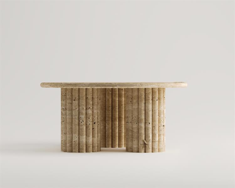 Nomi-Travertine coffee table