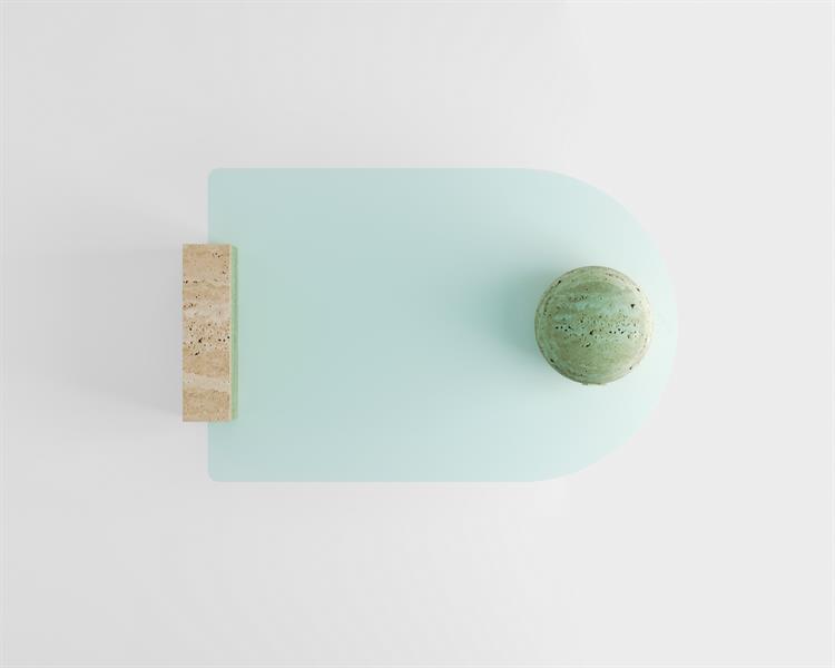 Nora-Travertine coffee table