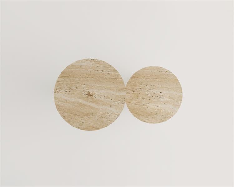 Parla-Travertine Side Table