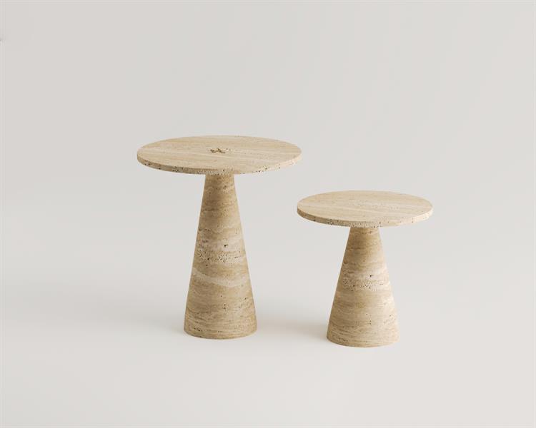 Parla-Travertine Side Table