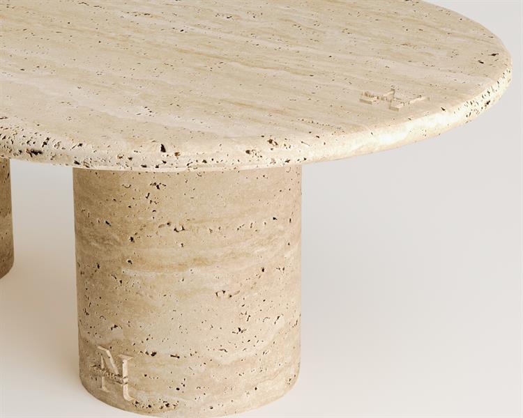 Paula-Travertine coffee table