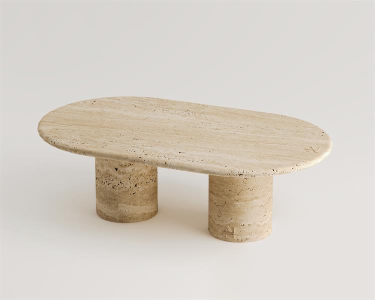 Paula-Travertine coffee table
