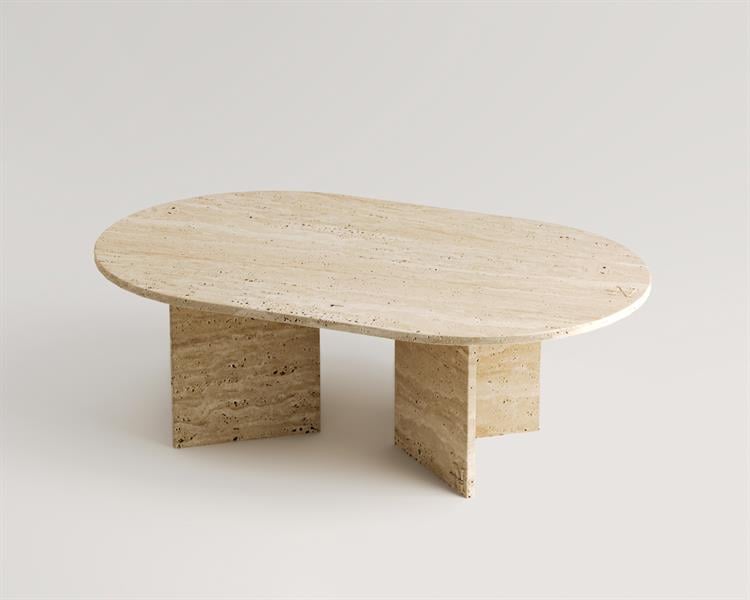 Pearl-Travertine coffee table