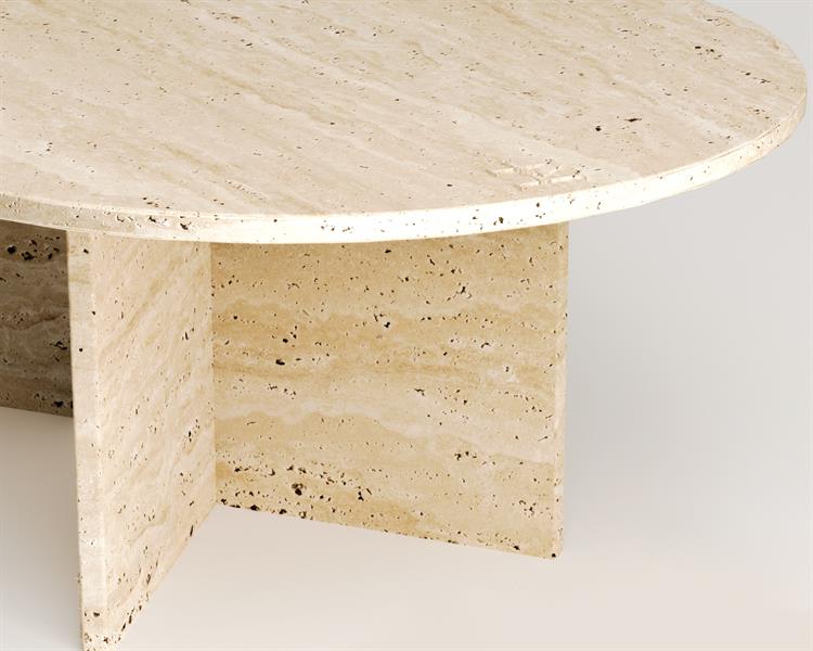 Pearl-Travertine coffee table
