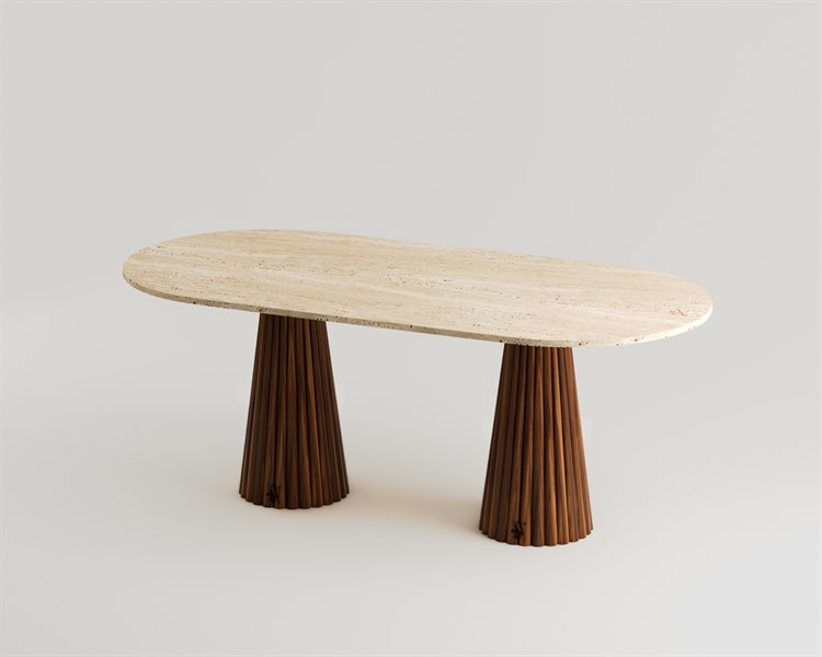 Ricardo-Traverten Yemek Masası