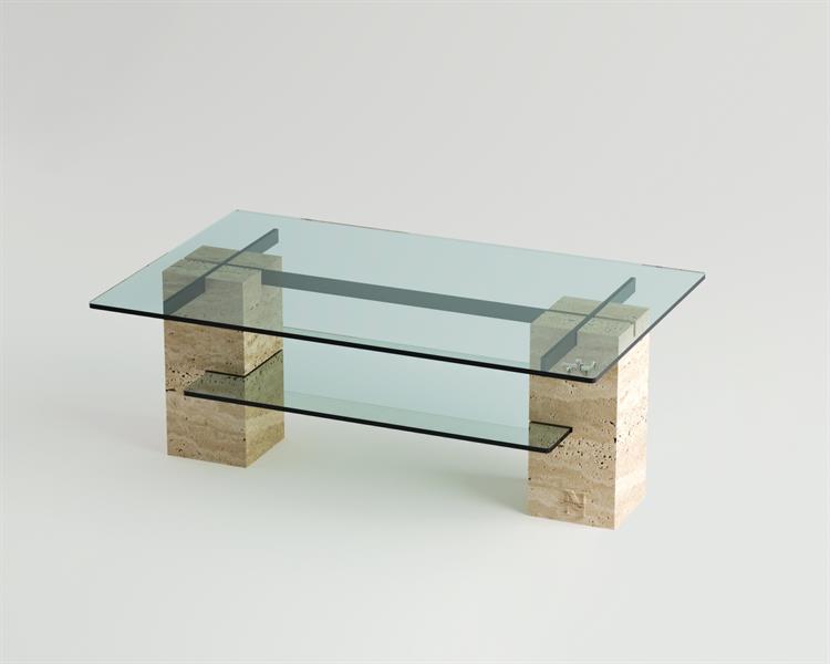 Richard-Travertine coffee table
