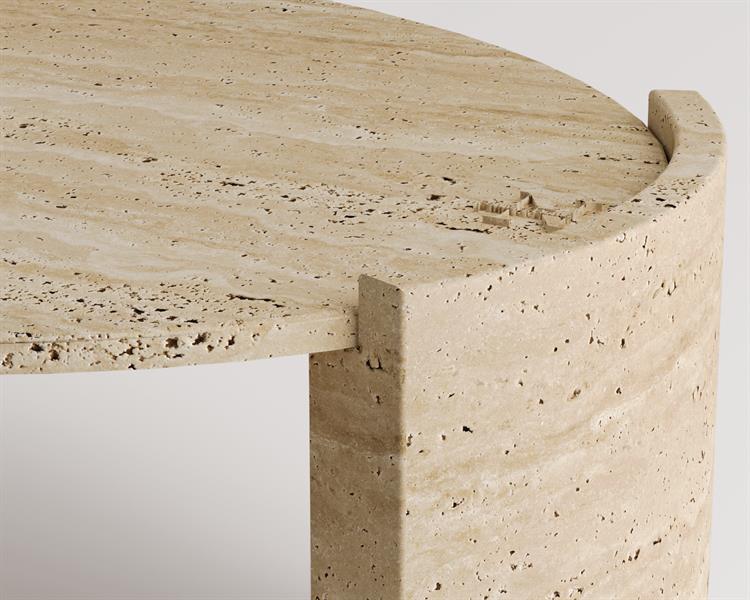 Rosa-Travertine coffee table