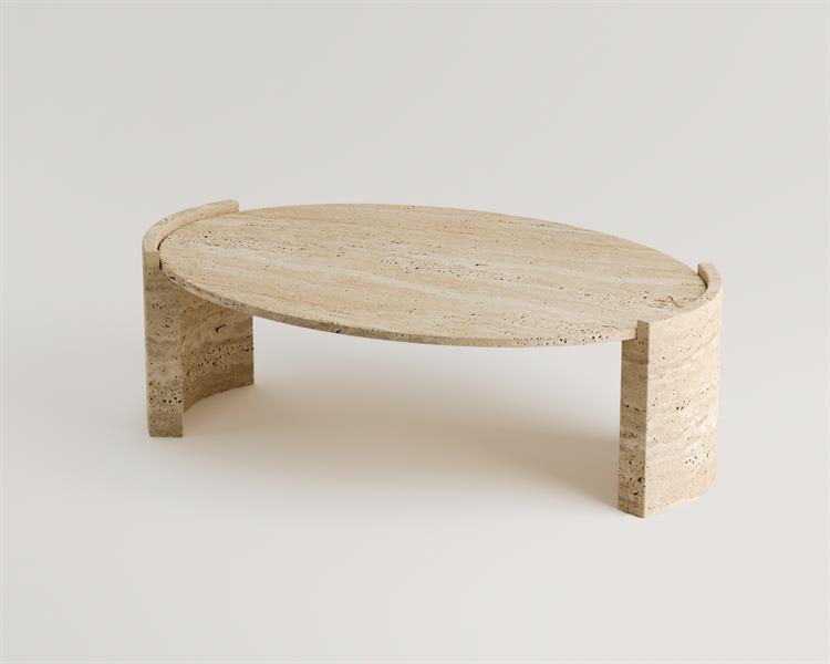 Rosa-Travertine coffee table