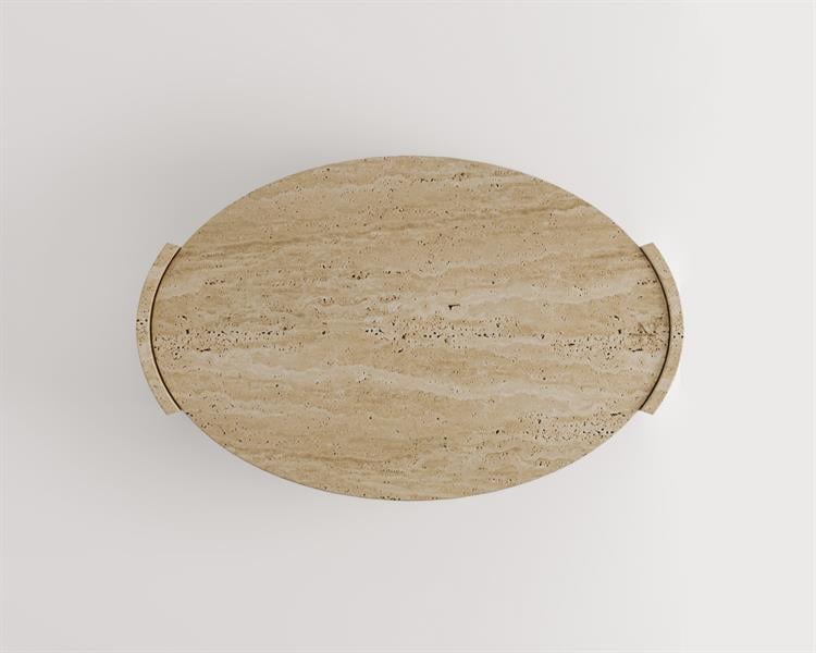 Rosa-Travertine coffee table