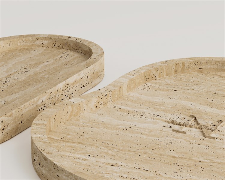 Ruyes-Traverten Akseuar Tabak