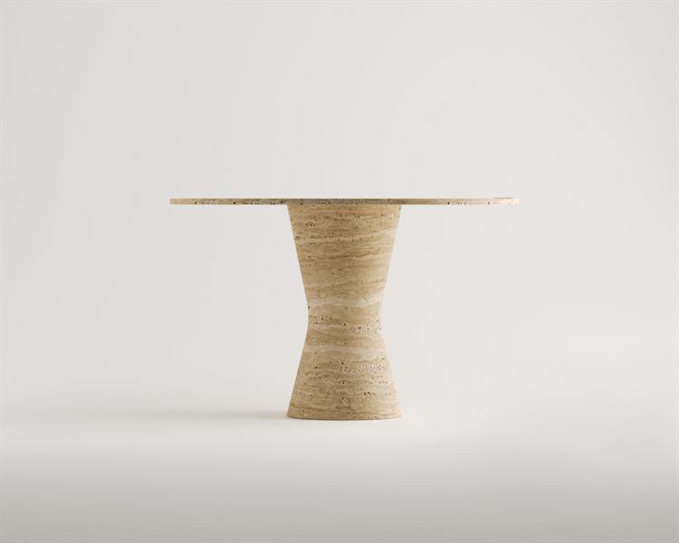 Selenit-Traverten Yemek Masası