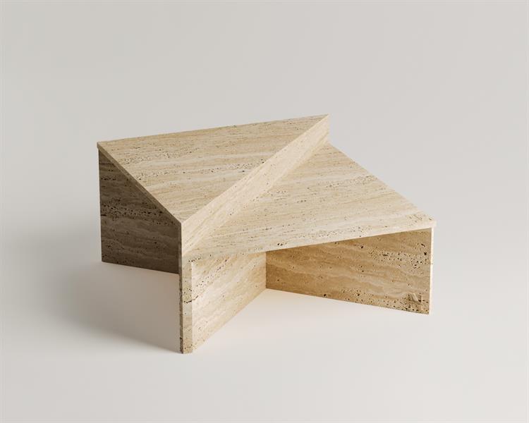 Stella-Travertine coffee table