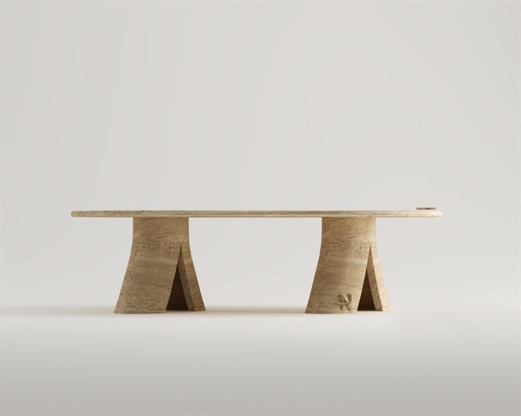 Tivya-Travertine coffee table