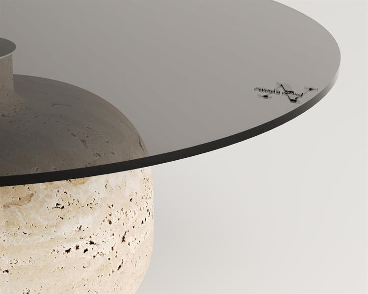 Valentina-Smoked Glass Center Coffee Table