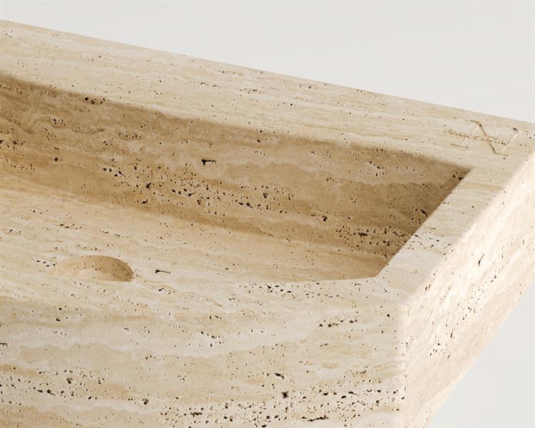 Veksa - Waschbecken aus Travertin
