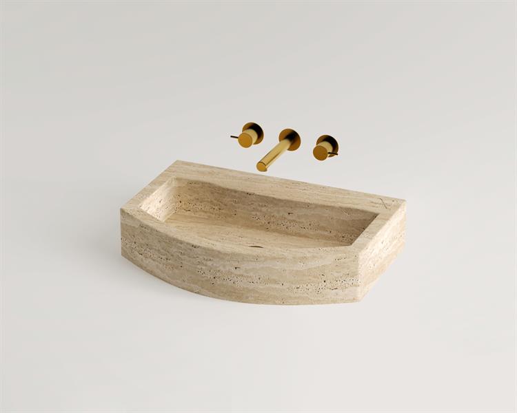 Veksa - Waschbecken aus Travertin
