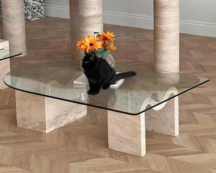 Vivas -Travertine coffee table