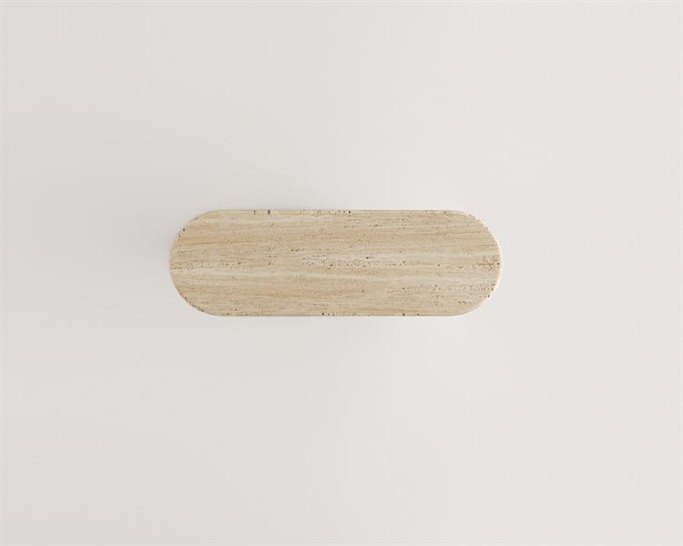 Wood-Travertin Kommode