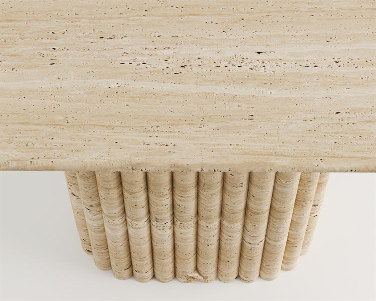 Wood-Travertin Kommode