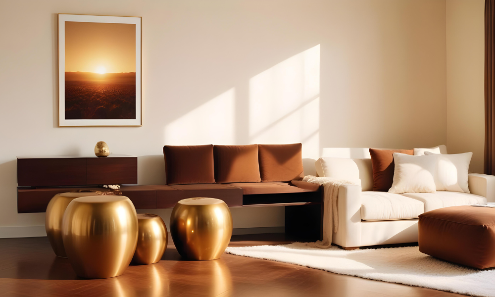 Salon Dekorasyonunda Kahverengi İle Uyumlu Renkler