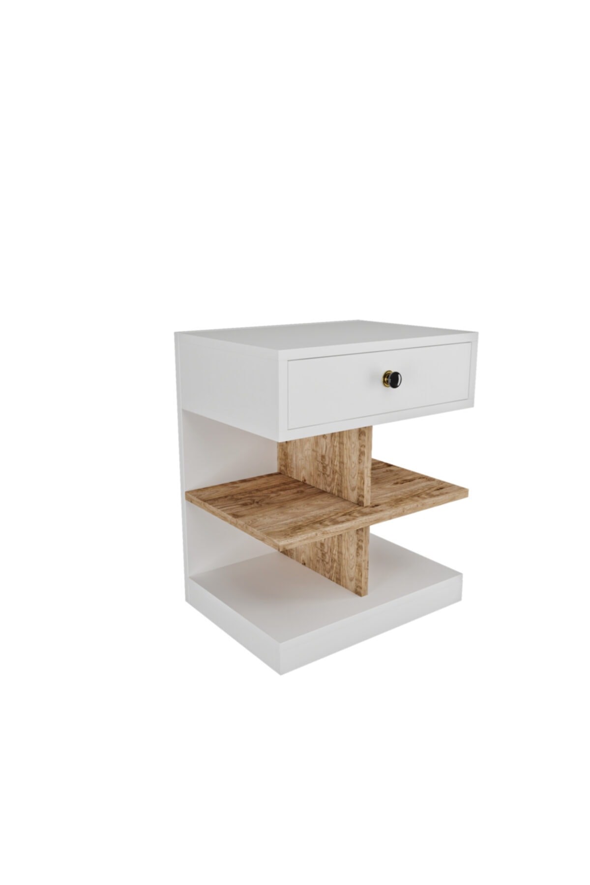 Beyaz Pianno Komodin(%100MDF)