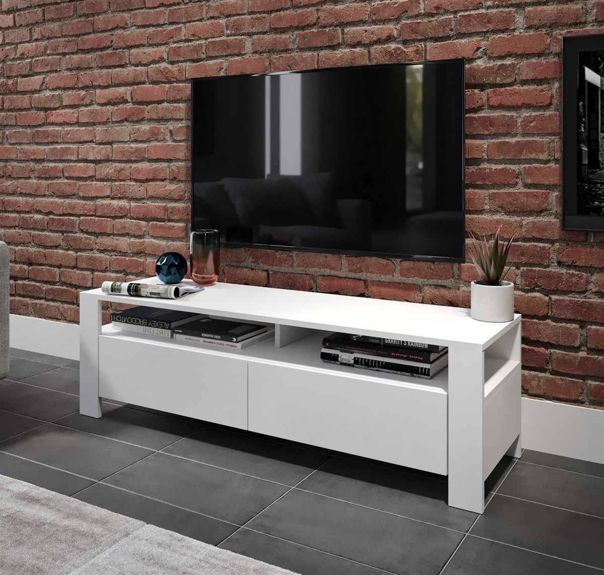 MOCCA TV ÜNİTESİ BEYAZ (%100MDF)