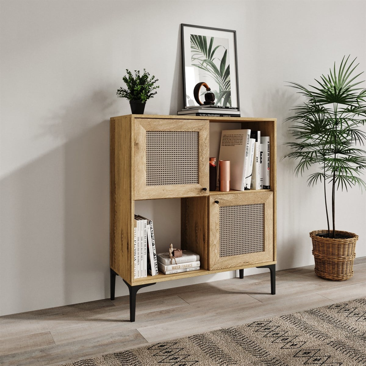 TRİO DEKORATİF KİTAPLIK(%100MDF)