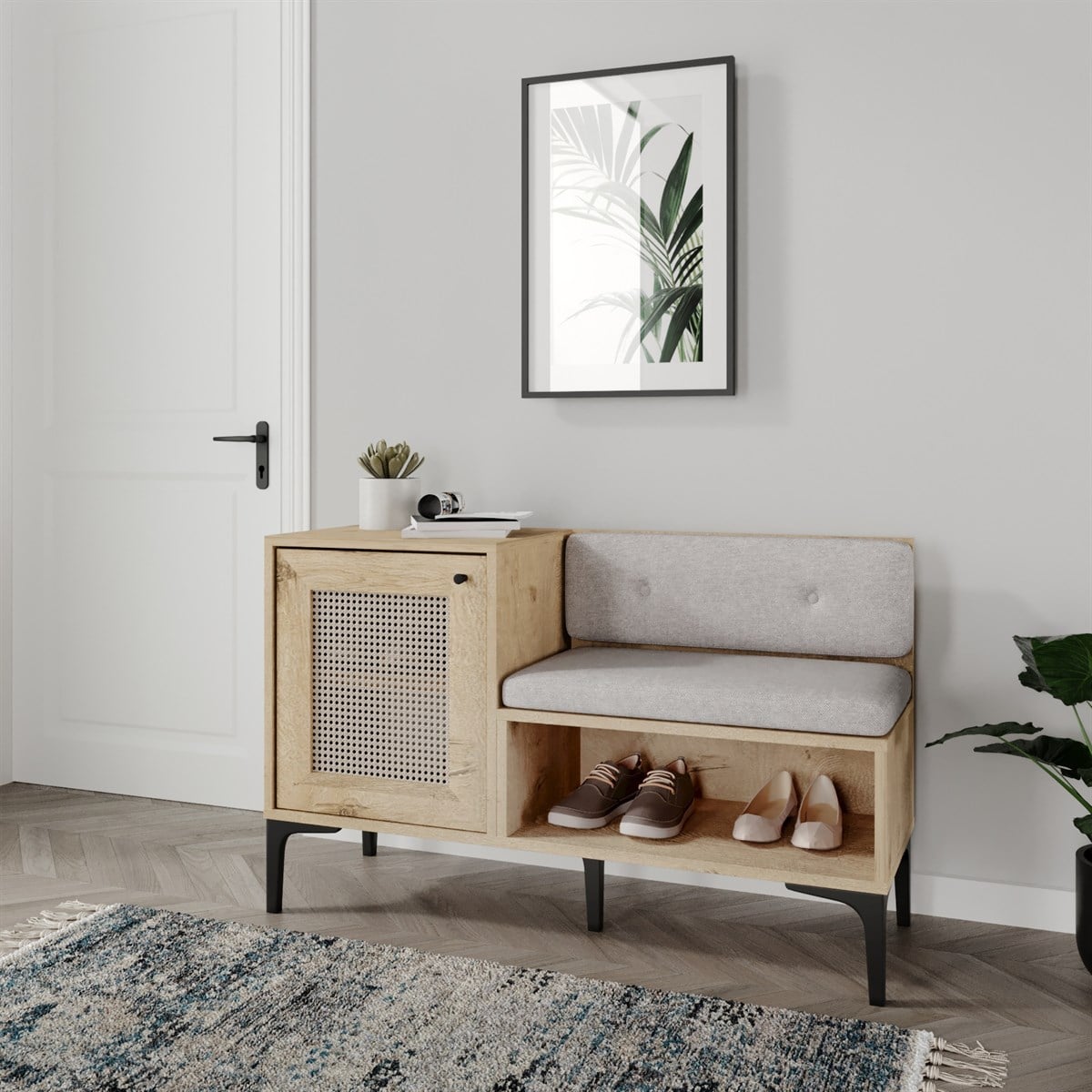 TRİO AYAKKABILIK MEŞE (%100MDF)