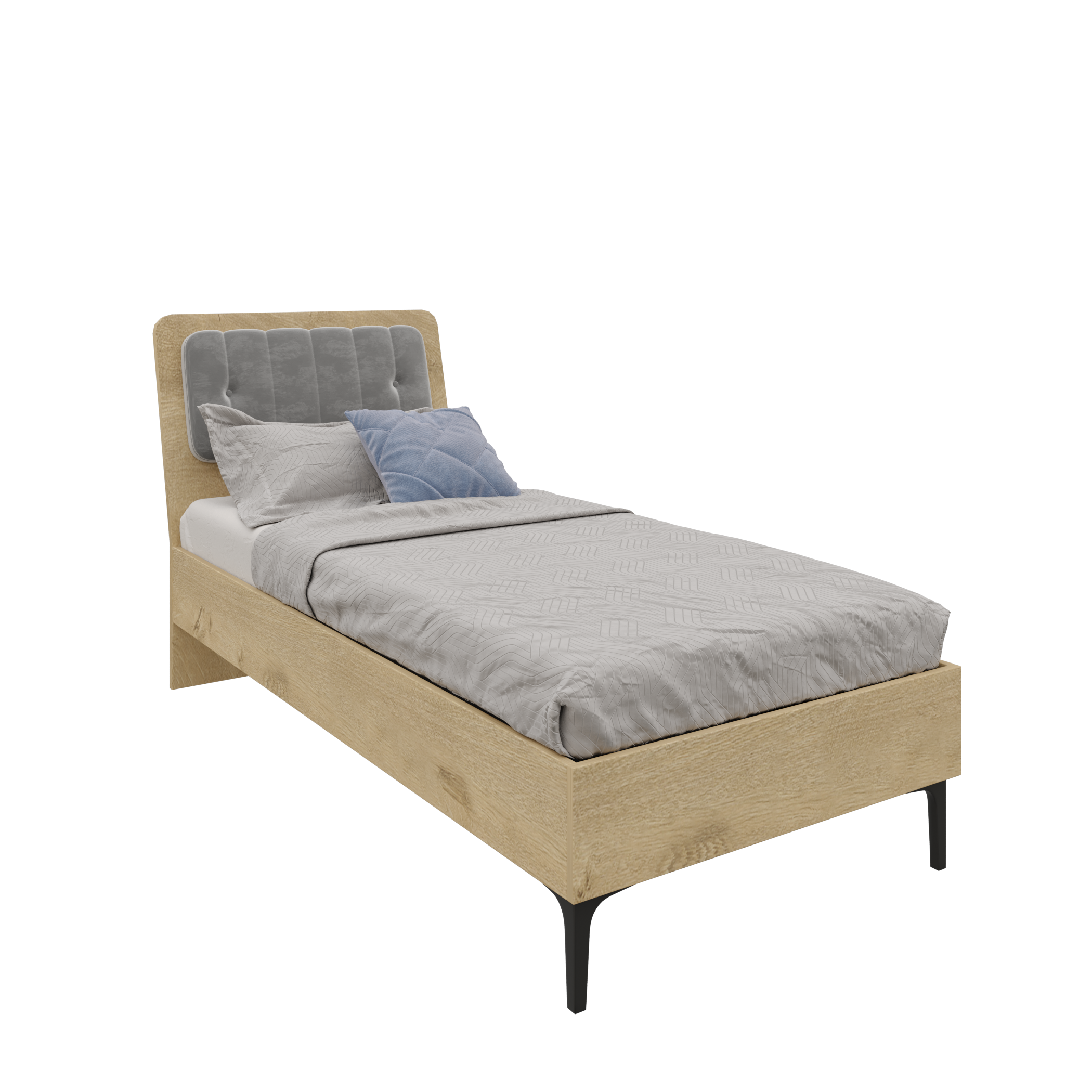 TRİO KARYOLA 100X200 MEŞE (%100MDF)