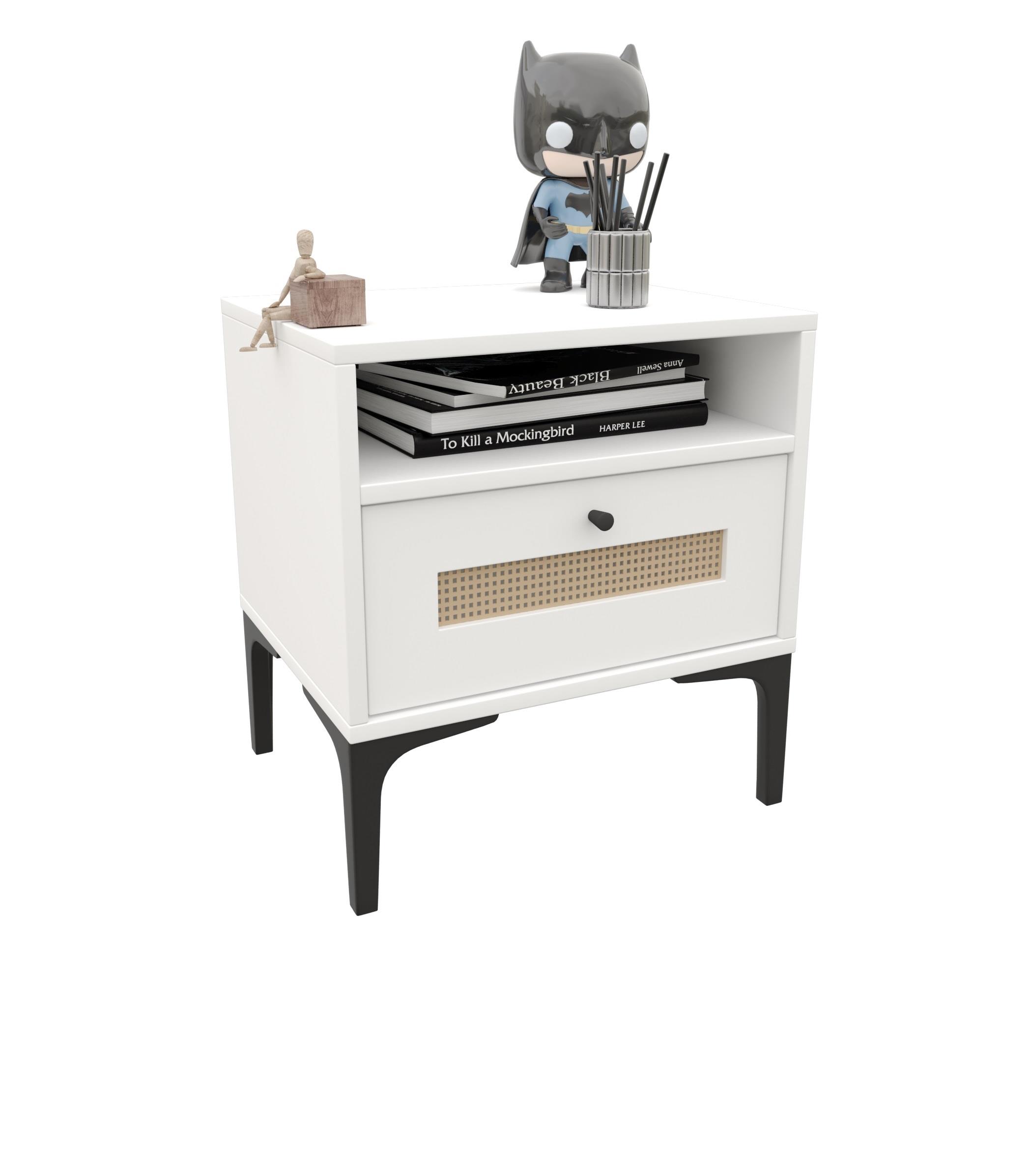 TRİO WHİTE KOMODİN(%100MDF)