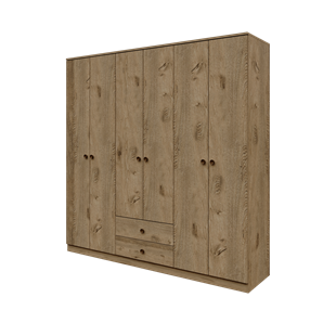 DİAMONT 6 KAPAKLI DOLAP(%100MDF)