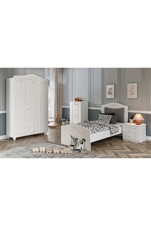 Romantic Karyola (90x190)%100mdf
