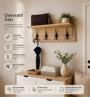 trio askılık(%100mdf)