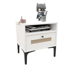 TRİO WHİTE KOMODİN(%100MDF)