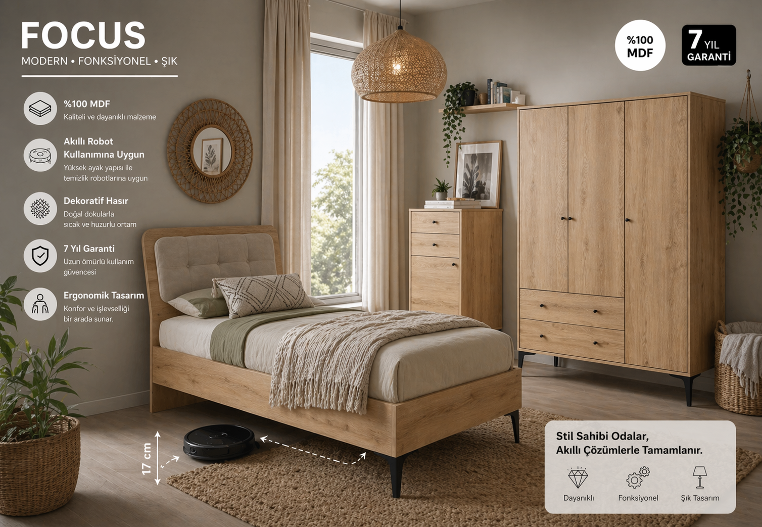 FOCUS GENÇ ODASI(%100MDF)