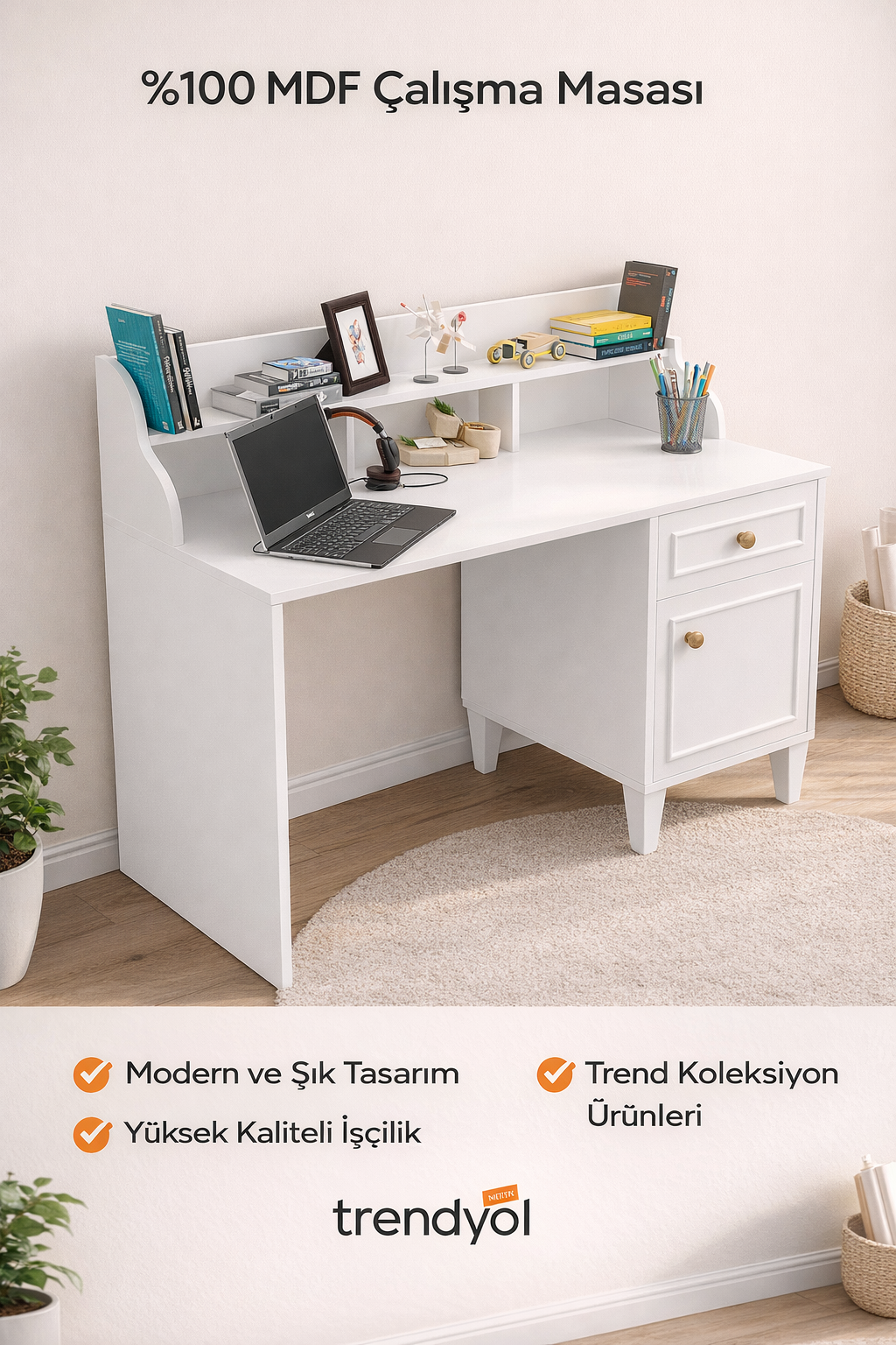 madrid ders çalışma masası (%100mdf)