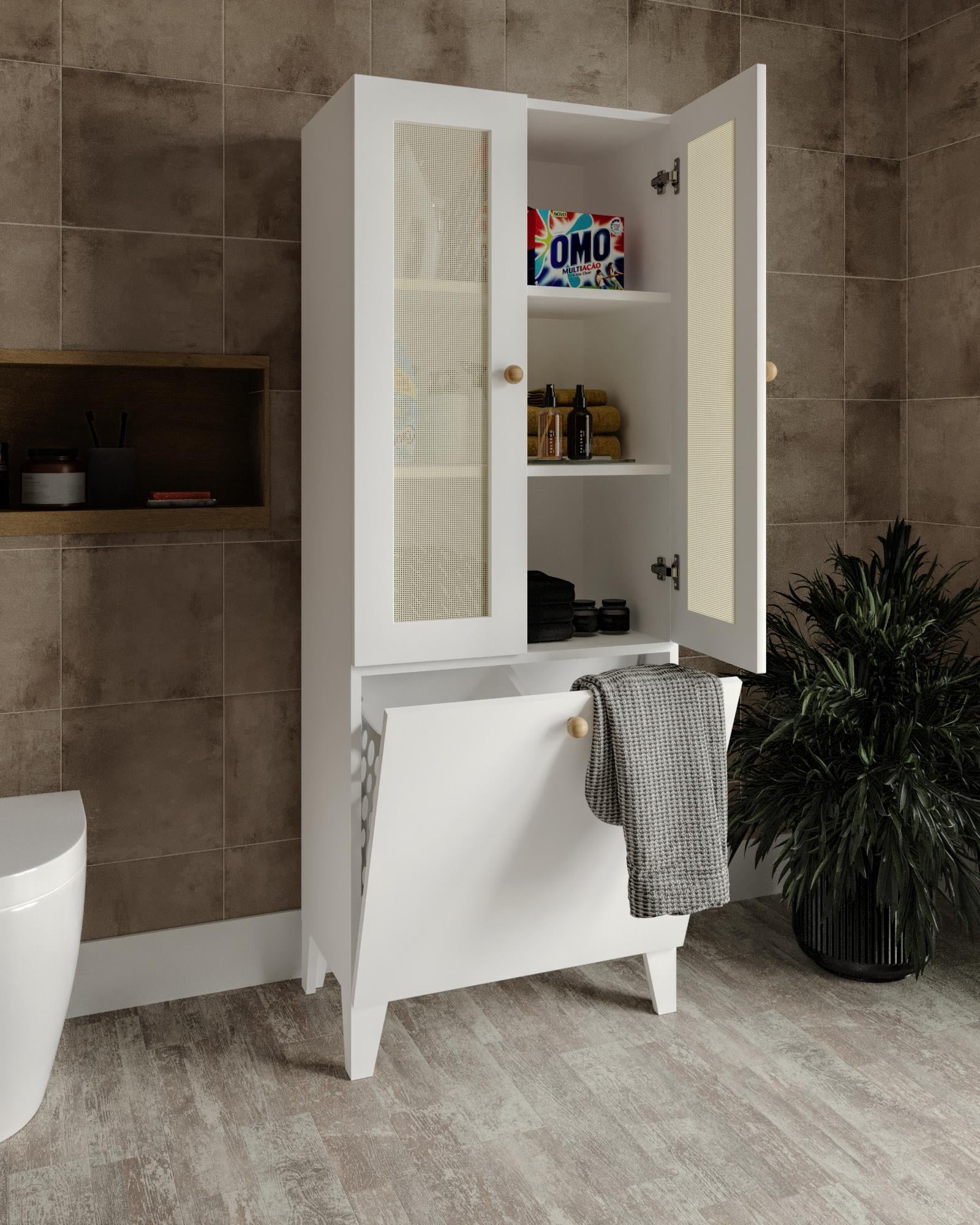 napoli çok amaçlı kirli dolabı(%100mdf)