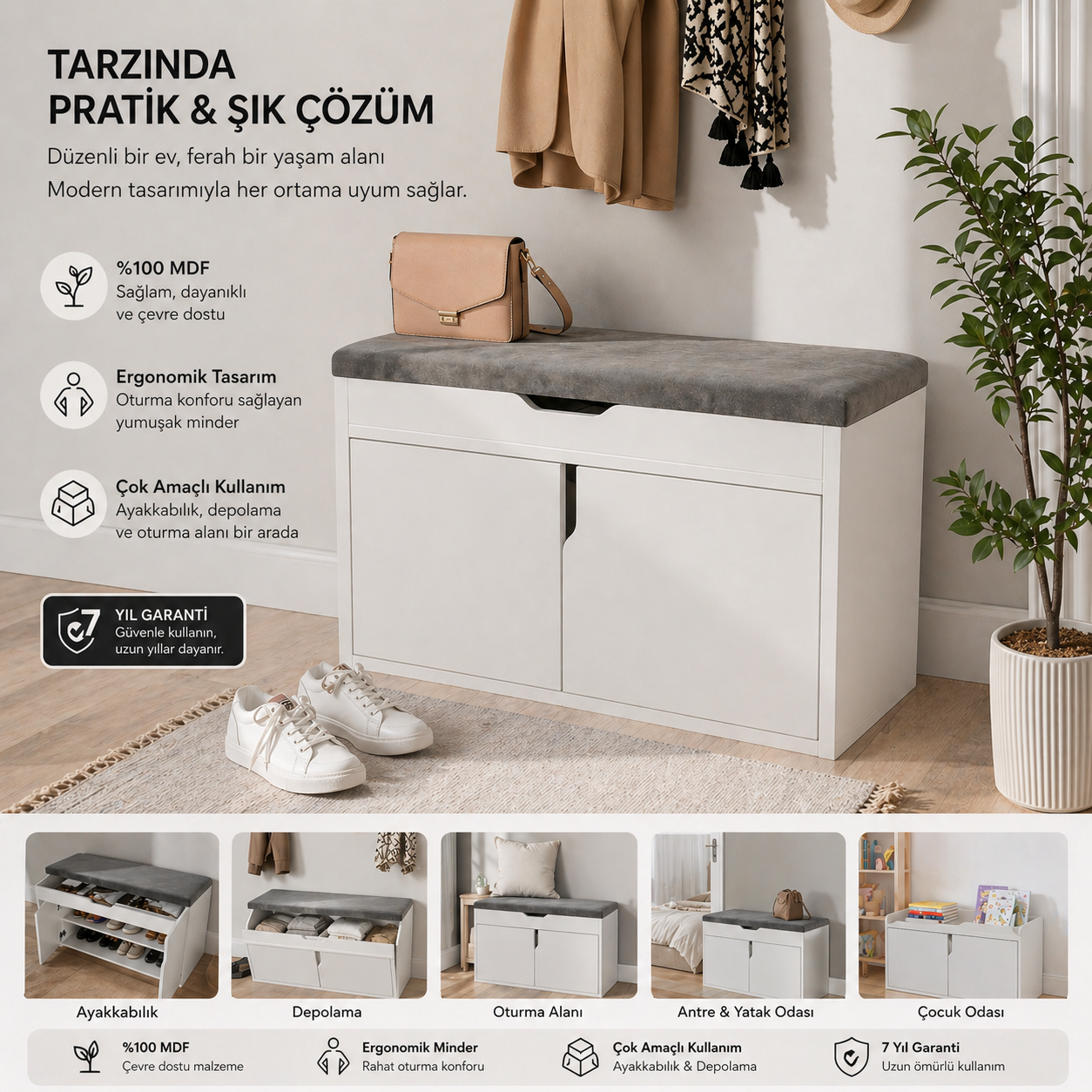 PİANO AYAKKABILIK (%100MDF)