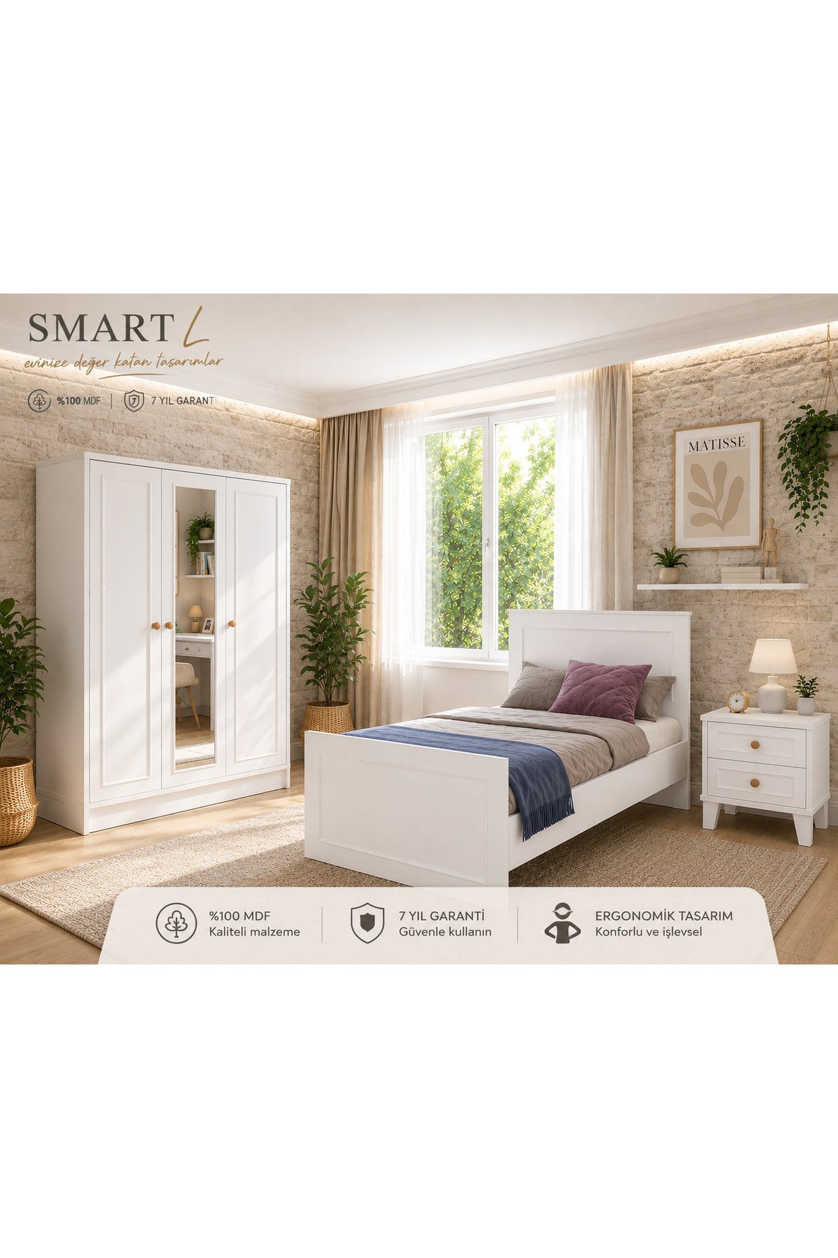 smart life genç odası (%100mdf)