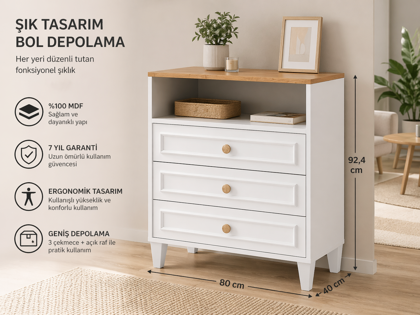 SMART ŞİFONYER (%100MDF)