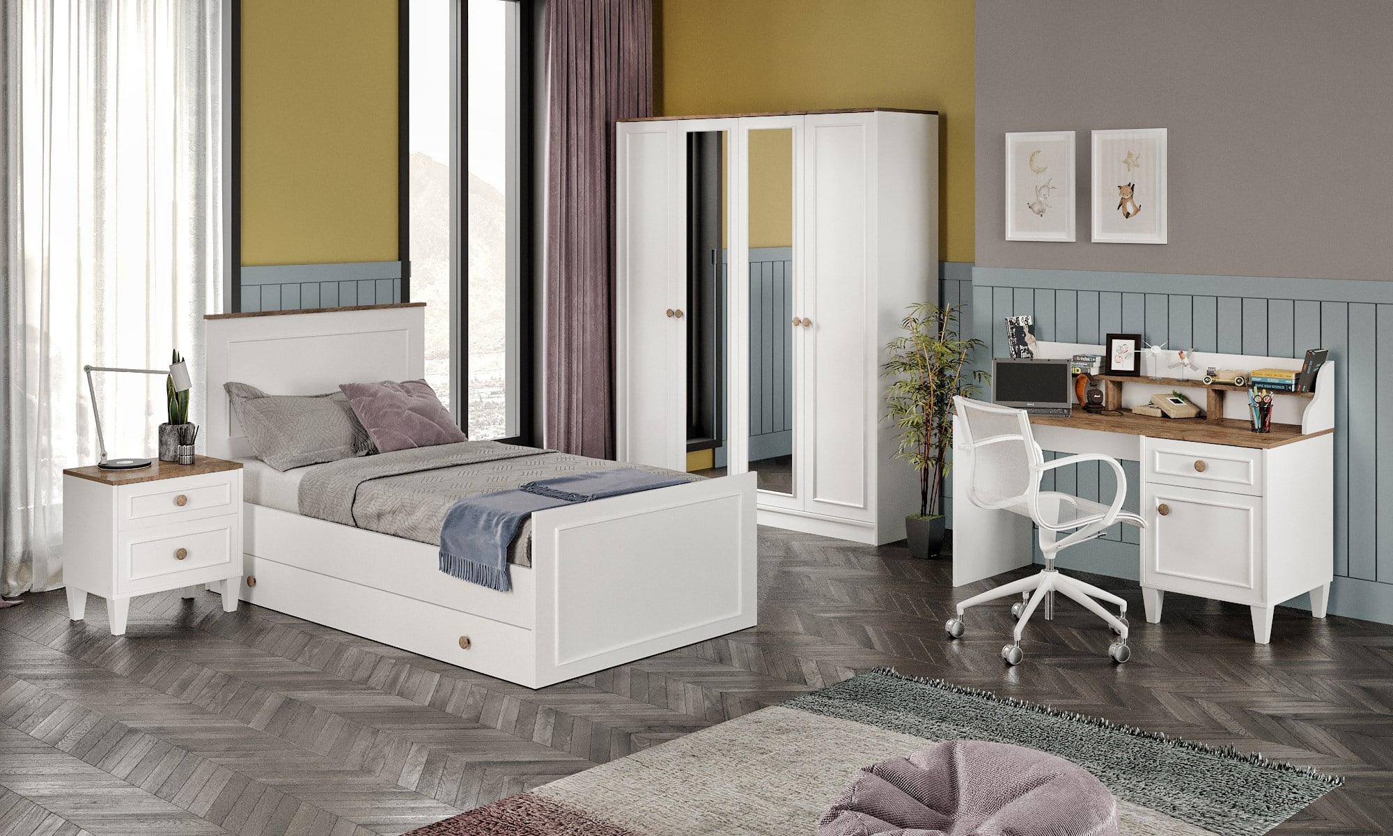 SMART XL GENÇ ODASI(AYNALI)%100MDF