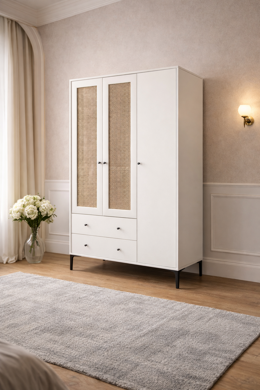Trio 3 Kapılı Dolap (%100MDF)