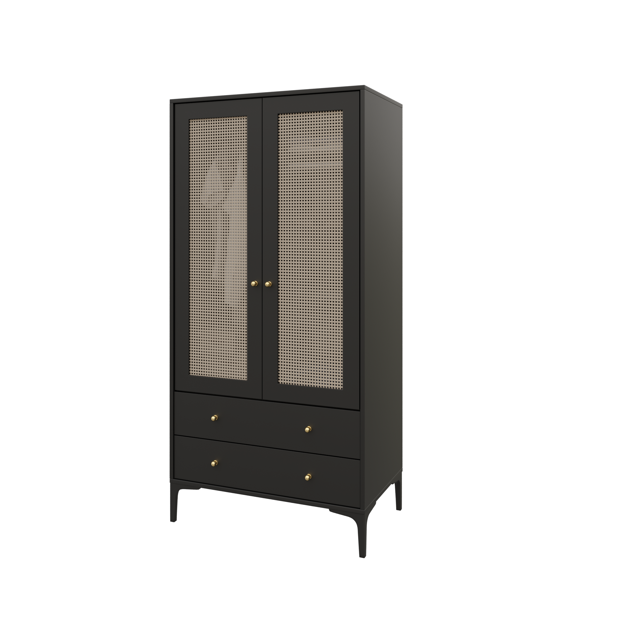 TRİO BLACK 2 KAPILI DOLAP