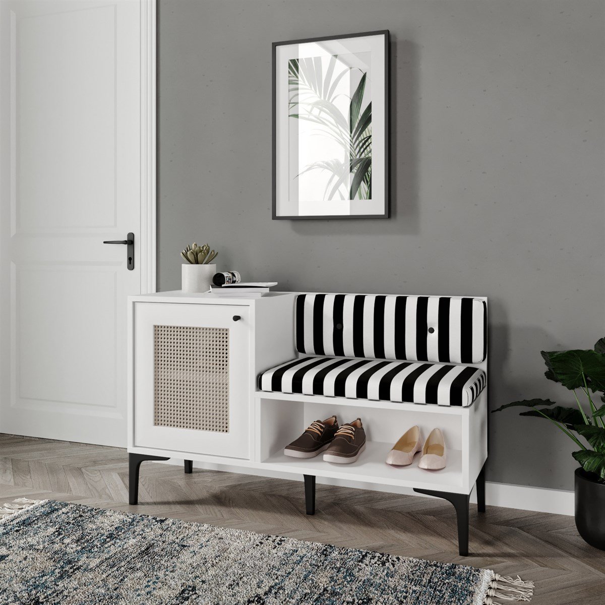 TRİO HASIRLI AYAKKABILIK (%100MDF)